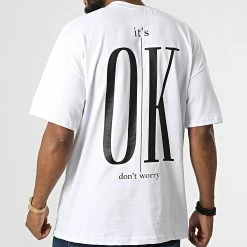 Coupon 🎁 Tee 👚 Shirt Oversize Large A Poche 22-Y111 Blanc de Classic Series 💯 -Classic Series Soldes classic series 324276 22 Y111 BEYAZ 20220617T153447 04