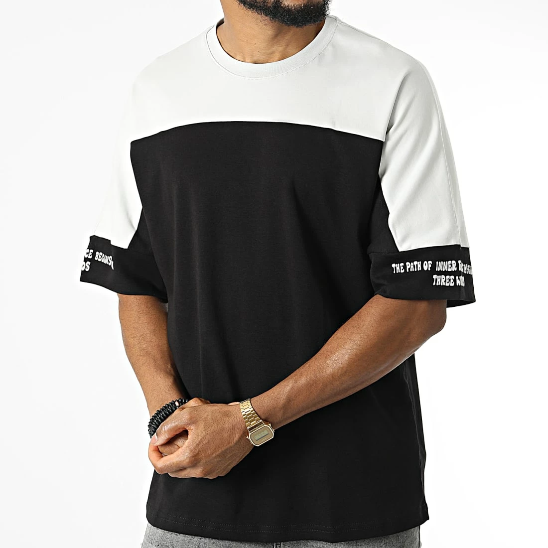 Meilleure vente 💯 Tee 👚 Shirt Oversize Large 22-Y213 Noir de Classic Series ❤️ 5 Meilleure vente 💯 Tee 👚 Shirt Oversize Large 22-Y213 Noir de Classic Series ❤️ – Image 3