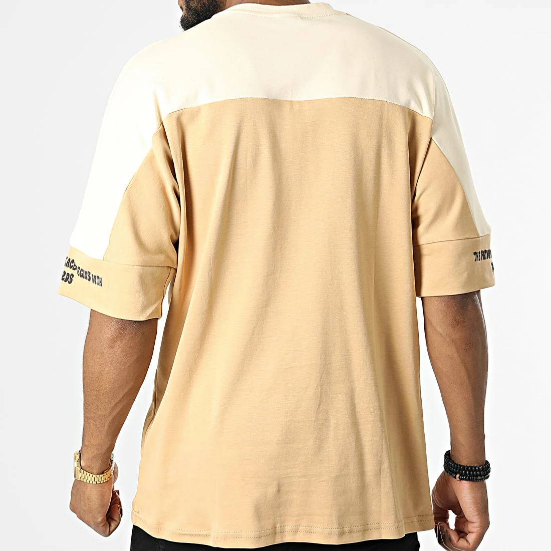 Budget 🛒 Tee 👚 Shirt Oversize Large 22-Y213 Beige de Classic Series 💯 6 Budget 🛒 Tee 👚 Shirt Oversize Large 22-Y213 Beige de Classic Series 💯 – Image 4