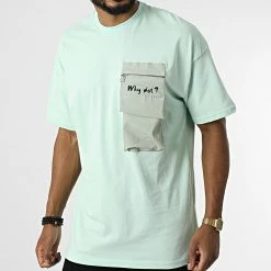 Budget 😍 Tee 👕 Shirt Poche 22-Y285 Vert de Classic Series 🌟