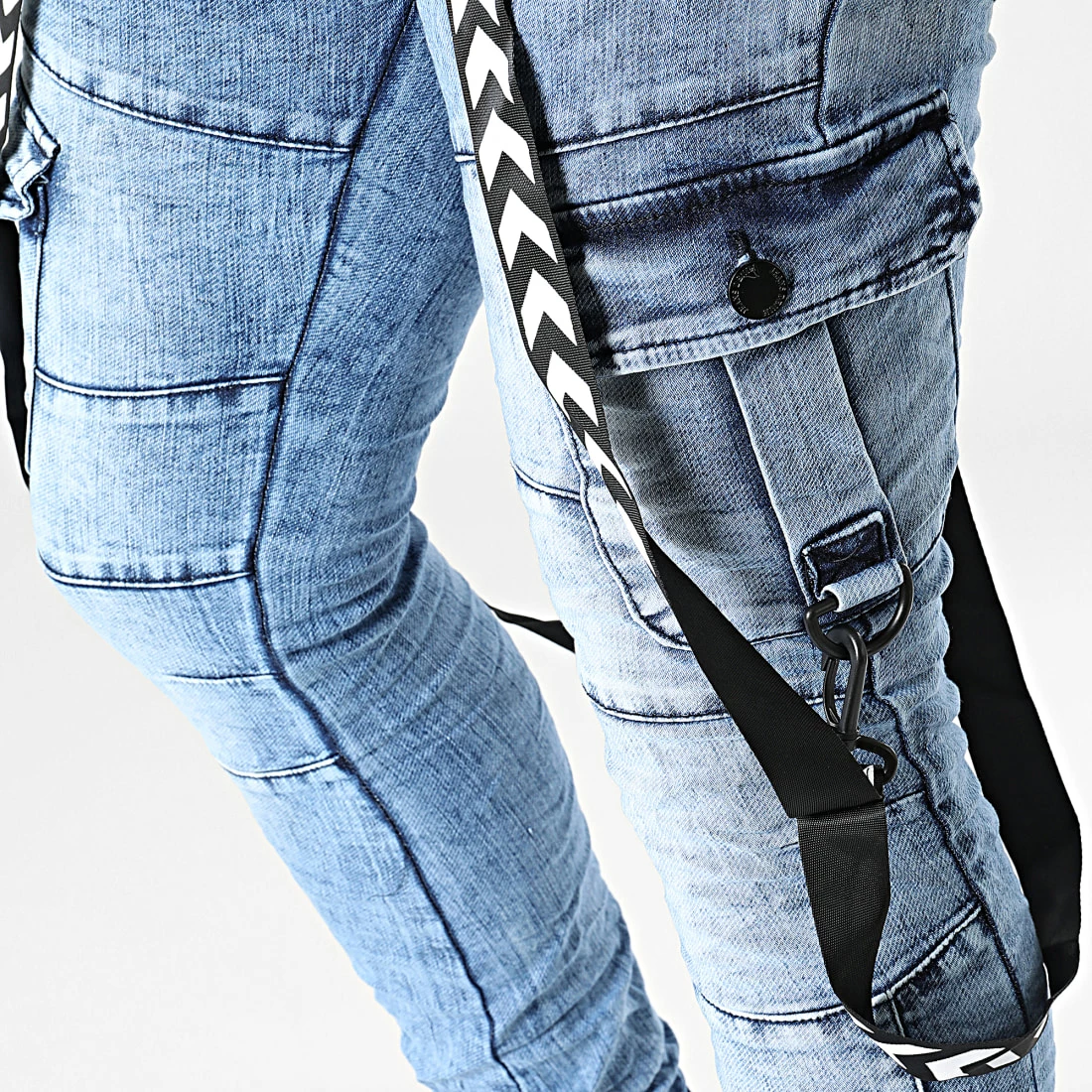 Acheter 👍 Jogger Pant Jean E9651 Bleu Denim de Classic Series 😀 4 Acheter 👍 Jogger Pant Jean E9651 Bleu Denim de Classic Series 😀 – Image 2