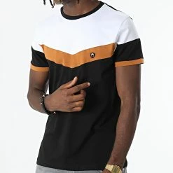 Tout neuf 👍 Tee 👚 Shirt 4041 Noir Blanc de Classic Series ❤️ -Classic Series Soldes classic series 325820 4041 BLANC MARRON NOIR 20220701T144820 03