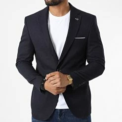 Acheter 🥰 Veste Blazer X-6019 Bleu Marine de Classic Series ⌛ -Classic Series Soldes classic series 325876 X 6019 NAVY 20220630T143105 03