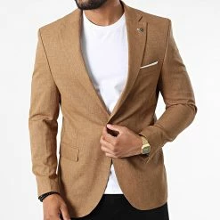 Grosses soldes ✔️ Veste Blazer X-6019 Camel de Classic Series 😀 -Classic Series Soldes classic series 325879 X 6019 CAMEL 20220630T142852 03