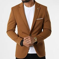 Grosses soldes 😍 Veste Blazer X-6016 Camel de Classic Series 👍 -Classic Series Soldes classic series 325885 X 6016 TABAC 20220630T142526 03