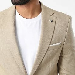 Promo 🔥 Veste Blazer X-6019 Beige de Classic Series 👏 7 Promo 🔥 Veste Blazer X-6019 Beige de Classic Series 👏 -Classic Series Soldes classic series 325887 X 6019 BEIGE 20220630T142251 02