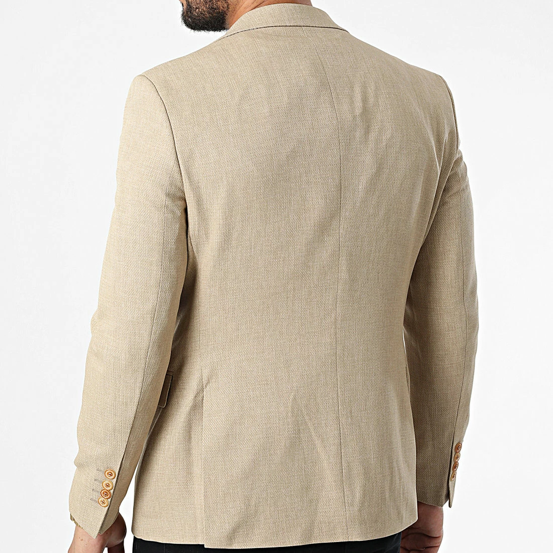 Promo 🔥 Veste Blazer X-6019 Beige de Classic Series 👏 6 Promo 🔥 Veste Blazer X-6019 Beige de Classic Series 👏 – Image 4