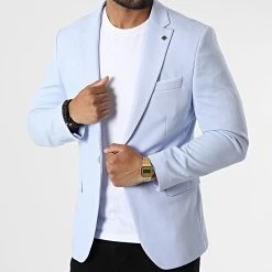 Nouveau ⌛ Veste Blazer X-6018 Bleu Clair de Classic Series 👏