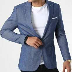 Grosses soldes ✨ Veste Blazer X-4952 Bleu Marine de Classic Series 🔥 -Classic Series Soldes classic series 325918 X 4952 GITANE 20220704T160104 03