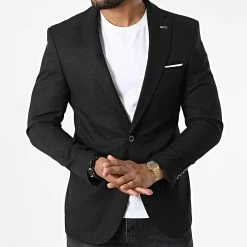 Offres ✔️ Veste Blazer X-6019 Noir de Classic Series ⭐ -Classic Series Soldes classic series 325920 X 6019 BLACK 20220630T143644 03