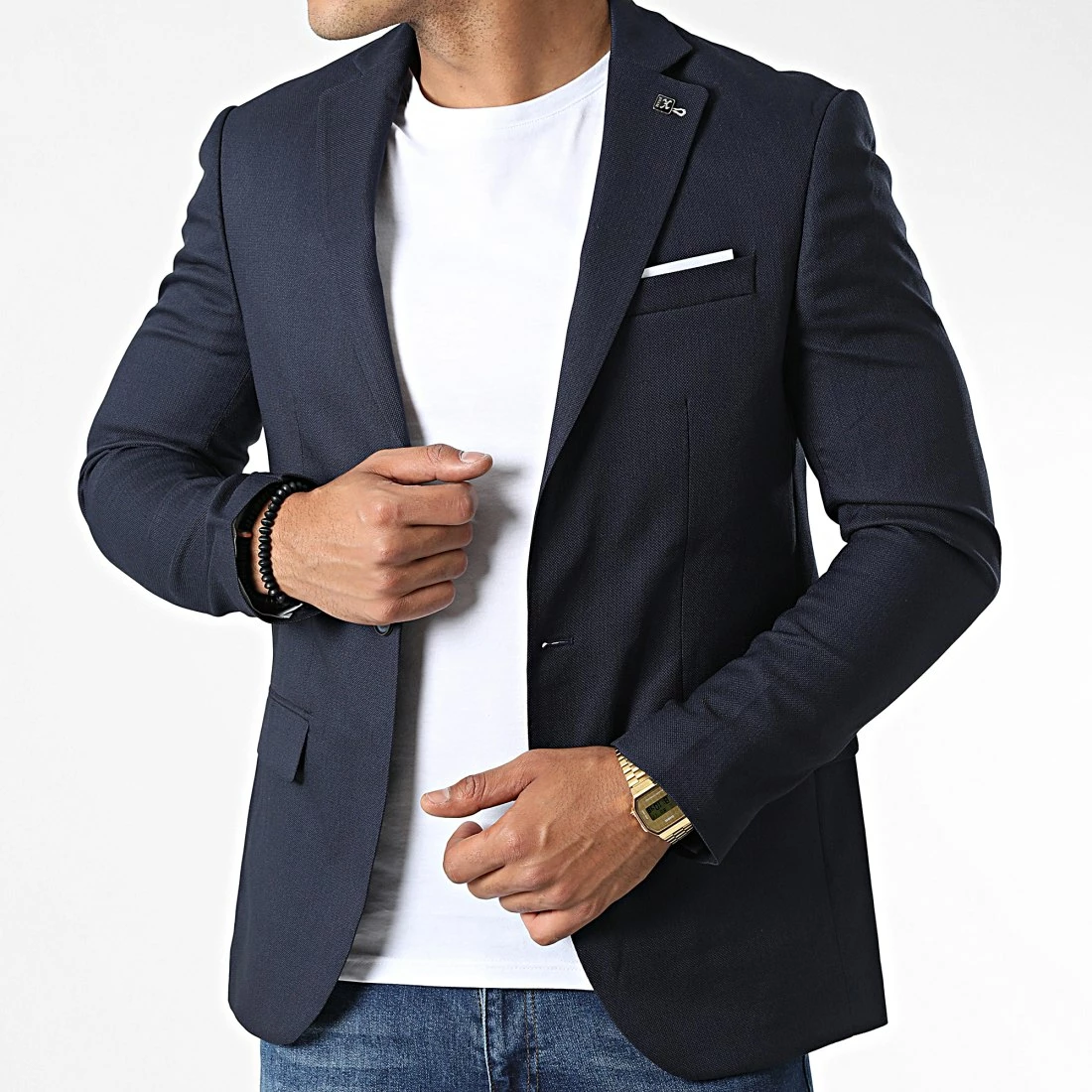 Le moins cher 🔔 Veste Blazer X-9404 Bleu Marine de Classic Series 🌟 3 Le moins cher 🔔 Veste Blazer X-9404 Bleu Marine de Classic Series 🌟