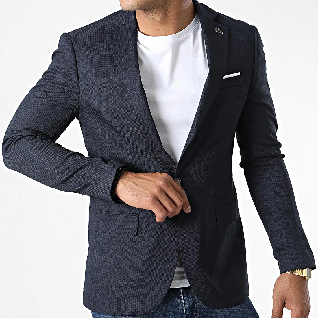 Le moins cher 🔔 Veste Blazer X-9404 Bleu Marine de Classic Series 🌟 5 Le moins cher 🔔 Veste Blazer X-9404 Bleu Marine de Classic Series 🌟 – Image 3