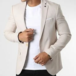 Bon marché ⭐ Veste Blazer X-9404 Beige de Classic Series 👍