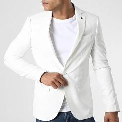 Bon marché 😍 Veste Blazer X-9404 Blanc de Classic Series ✔️ 8 Bon marché 😍 Veste Blazer X-9404 Blanc de Classic Series ✔️ -Classic Series Soldes classic series 325930 X 9404 WHITE 20220704T160132 03