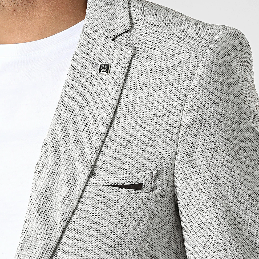 Remise ⌛ Veste Blazer X-9149 Gris Chiné de Classic Series ✨ 4 Remise ⌛ Veste Blazer X-9149 Gris Chiné de Classic Series ✨ – Image 2