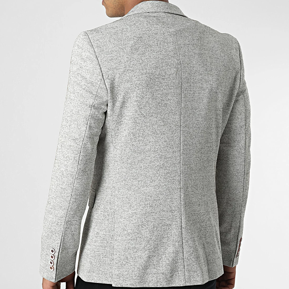 Remise ⌛ Veste Blazer X-9149 Gris Chiné de Classic Series ✨ 6 Remise ⌛ Veste Blazer X-9149 Gris Chiné de Classic Series ✨ – Image 4