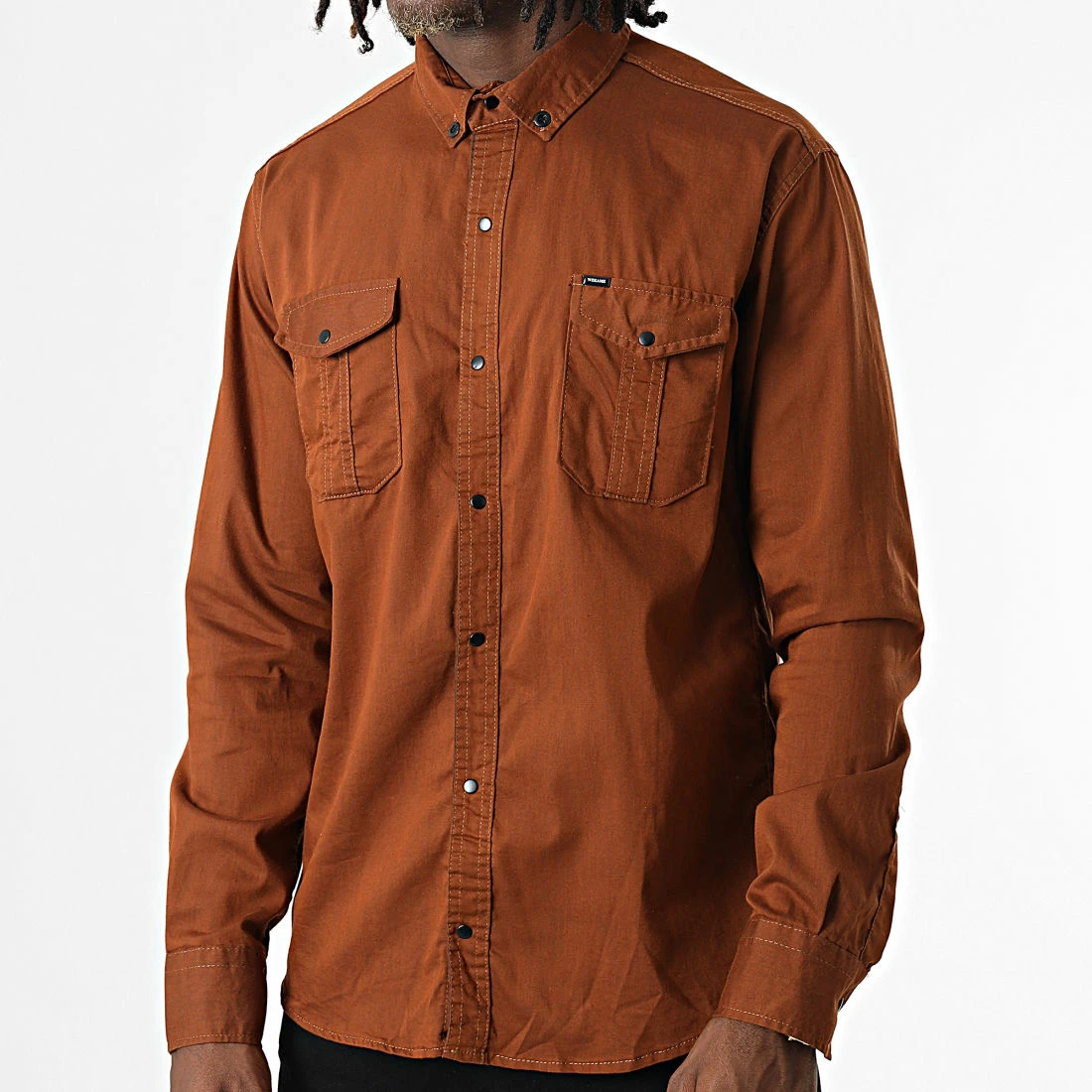 Acheter 🎉 Chemise Manches Longues W-323 Marron de Classic Series 🎉 5 Acheter 🎉 Chemise Manches Longues W-323 Marron de Classic Series 🎉 – Image 3