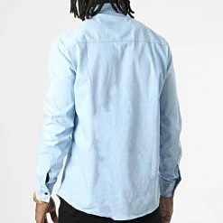 Grosses soldes 🥰 Chemise Manches Longues W-323 Bleu Clair de Classic Series ✔️ -Classic Series Soldes classic series 325979 W 323 BLEU CIEL 20220701T150440 04