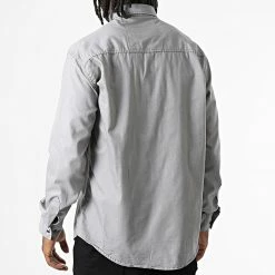 Vente flash 🤩 Chemise Manches Longues Col Mao W-324 Gris de Classic Series 🤩 -Classic Series Soldes classic series 326017 W 324 GRIS 20220701T152217 04