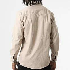 Le moins cher 🎁 Chemise Manches Longues Col Mao W-324 Beige de Classic Series 🛒 -Classic Series Soldes classic series 326026 W 324 BEIGE 20220701T151916 04