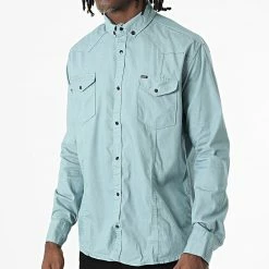 De gros 😍 Chemise Manches Longues Col Mao W-324 Bleu Vert Clair de Classic Series 🛒 8 De gros 😍 Chemise Manches Longues Col Mao W-324 Bleu Vert Clair de Classic Series 🛒 -Classic Series Soldes classic series 326029 W 324 VERT DEAU 20220701T150422 03