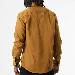 Budget 🎁 Chemise Manches Longues Col Mao W-324 Moutarde Foncé de Classic Series ✔️ -Classic Series Soldes classic series 326030 W 324 MOUTARDE 20220701T152136 04