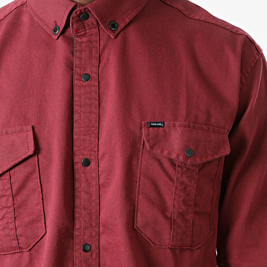 Acheter 😉 Chemise Manches Longues W-323 Bordeaux de Classic Series 😍 4 Acheter 😉 Chemise Manches Longues W-323 Bordeaux de Classic Series 😍 – Image 2