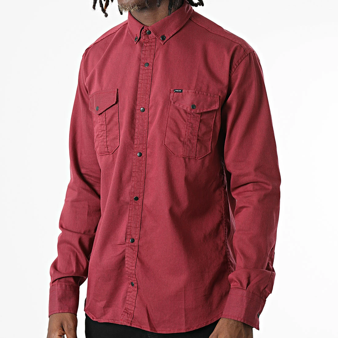 Acheter 😉 Chemise Manches Longues W-323 Bordeaux de Classic Series 😍 5 Acheter 😉 Chemise Manches Longues W-323 Bordeaux de Classic Series 😍 – Image 3