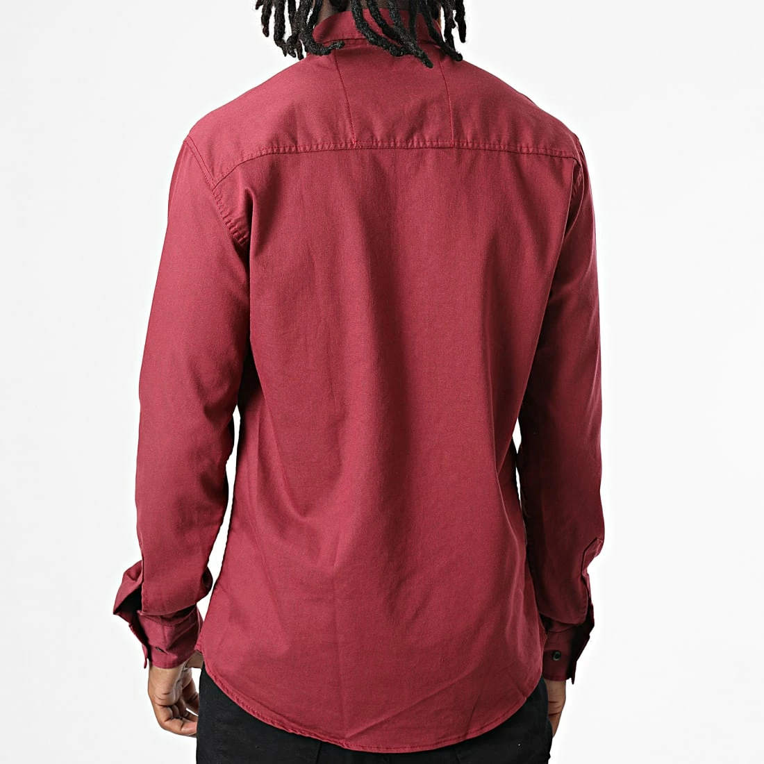 Acheter 😉 Chemise Manches Longues W-323 Bordeaux de Classic Series 😍 6 Acheter 😉 Chemise Manches Longues W-323 Bordeaux de Classic Series 😍 – Image 4