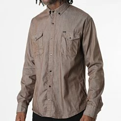 Bon marché 😀 Chemise Manches Longues W-323 Marron Foncé de Classic Series 🔔 8 Bon marché 😀 Chemise Manches Longues W-323 Marron Foncé de Classic Series 🔔 -Classic Series Soldes classic series 326051 W 323 MARRON 20220701T150622 03