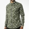 De gros ✔️ Chemise Manches Longues 7711 Vert Kaki Floral de Classic Series 🛒 -Classic Series Soldes classic series 328433 7710SOS GREEN 20220720T152038 01