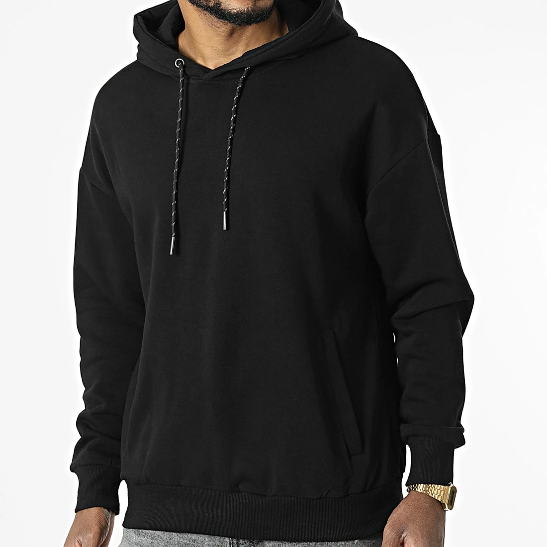 Promo 👍 Sweat Capuche F2553 Noir de Classic Series 👍 3 Promo 👍 Sweat Capuche F2553 Noir de Classic Series 👍