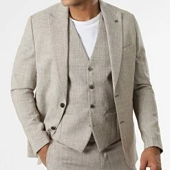 Sortie 🧨 Ensemble Costume 3 Pièces 11660 Beige Chiné de Classic Series 😉 -Classic Series Soldes classic series 329130 11660 18 20220725T161425 01