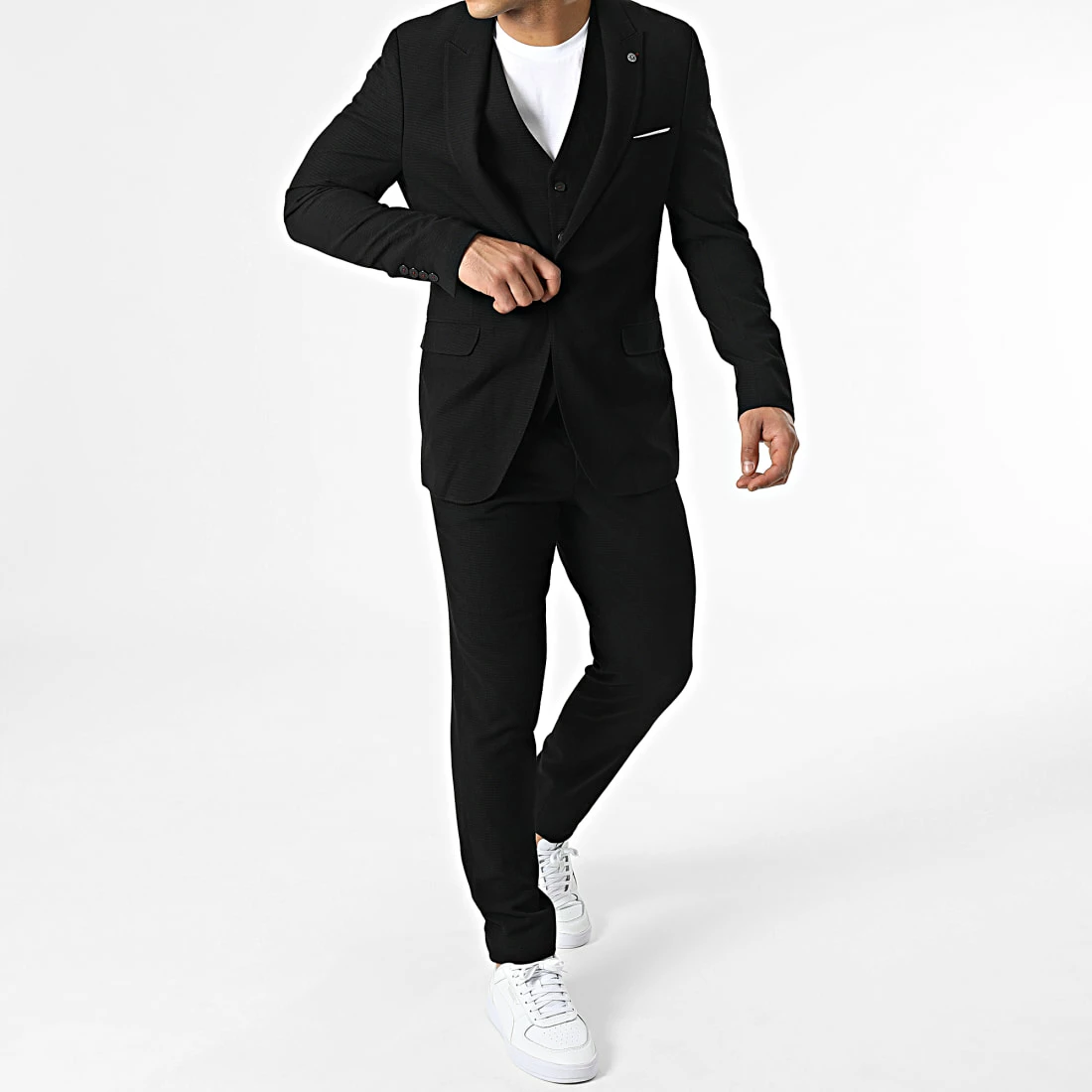 Budget 👍 Ensemble Costume 3 Pièces 11559 Noir de Classic Series 🥰 3 Budget 👍 Ensemble Costume 3 Pièces 11559 Noir de Classic Series 🥰