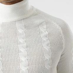 Budget ⌛ Pull Col Roulé 2738 Beige Clair de Classic Series 👏 7 Budget ⌛ Pull Col Roulé 2738 Beige Clair de Classic Series 👏 -Classic Series Soldes classic series 329216 2738 WHITE 20220729T141140 02