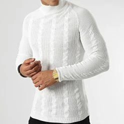 Budget ⌛ Pull Col Roulé 2738 Beige Clair de Classic Series 👏 8 Budget ⌛ Pull Col Roulé 2738 Beige Clair de Classic Series 👏 -Classic Series Soldes classic series 329216 2738 WHITE 20220729T141229 03