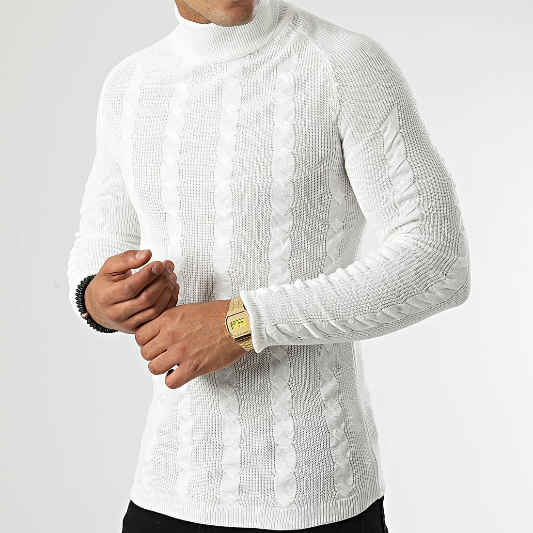 Budget ⌛ Pull Col Roulé 2738 Beige Clair de Classic Series 👏 5 Budget ⌛ Pull Col Roulé 2738 Beige Clair de Classic Series 👏 – Image 3