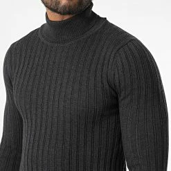 Nouveau 😉 Pull Col Roulé 2433 Gris Anthracite de Classic Series ✔️ -Classic Series Soldes classic series 329217 2433 ANTHRACITE 20220726T110323 02