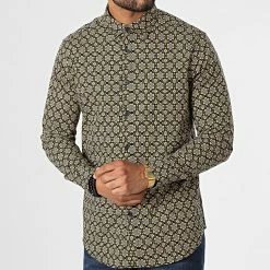 De gros 😍 Chemise Manches Longues 7716 Noir Jaune de Classic Series 😉 -Classic Series Soldes classic series 329276 7716 BLUE 20220728T142050 03