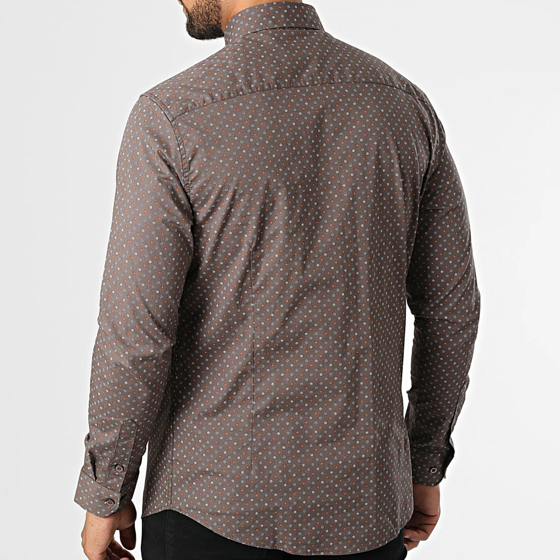 Sortie ❤️ Chemise Manches Longues 7717 Marron de Classic Series 😍 6 Sortie ❤️ Chemise Manches Longues 7717 Marron de Classic Series 😍 – Image 4