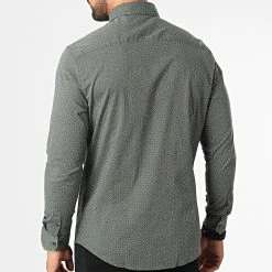 Promo ⌛ Chemise Manches Longues 7718 Vert Kaki de Classic Series 🤩 -Classic Series Soldes classic series 329279 7718 GREEN 20220727T163004 04