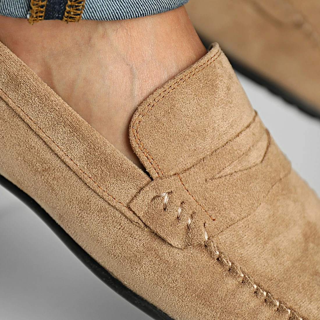 Bon marché 😍 Mocassins ZD001 Beige de Classic Series 👍 4 Bon marché 😍 Mocassins ZD001 Beige de Classic Series 👍 – Image 2