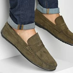 Top 10 🔥 Mocassins ZD001 Vert Kaki de Classic Series 💯