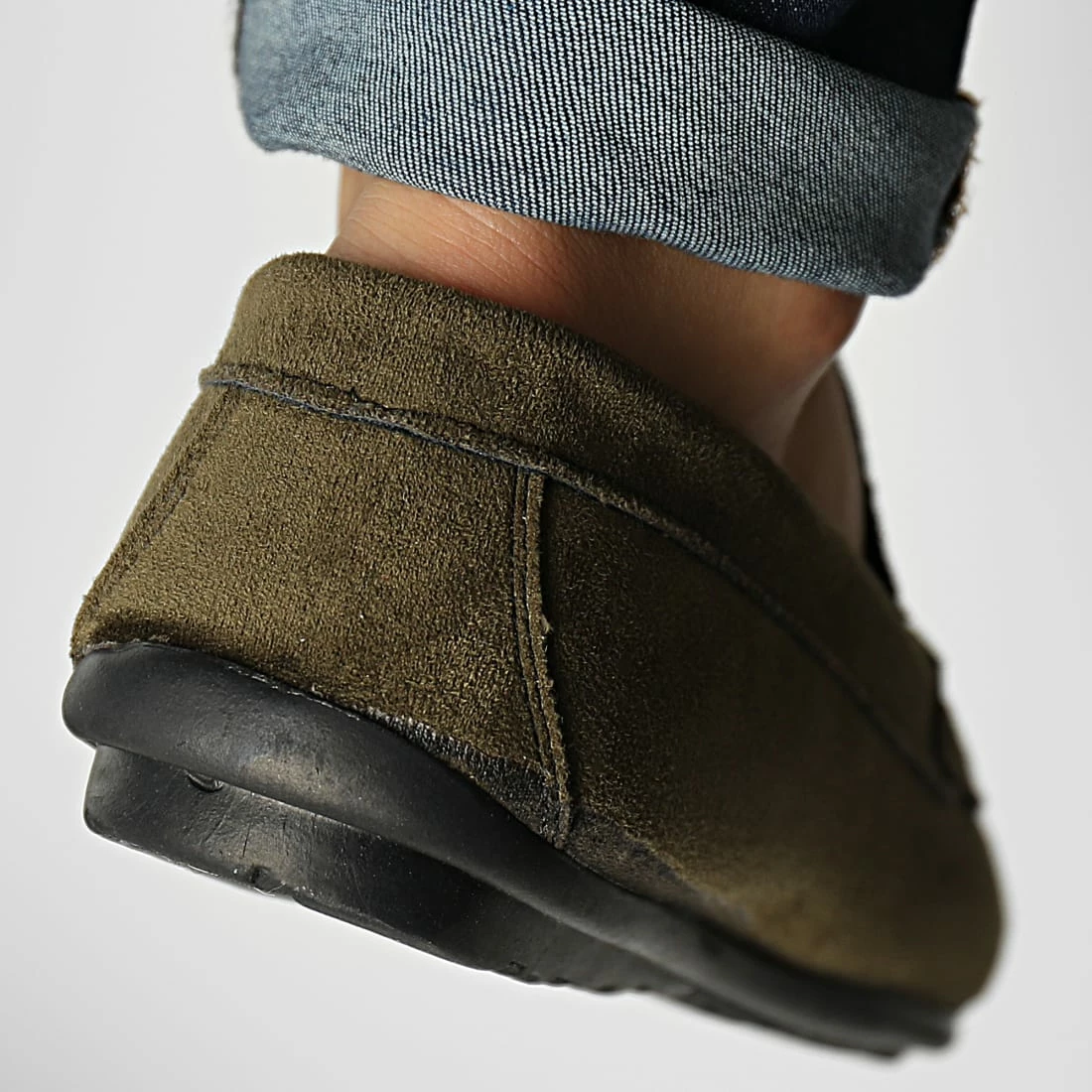 Top 10 🔥 Mocassins ZD001 Vert Kaki de Classic Series 💯 6 Top 10 🔥 Mocassins ZD001 Vert Kaki de Classic Series 💯 – Image 4