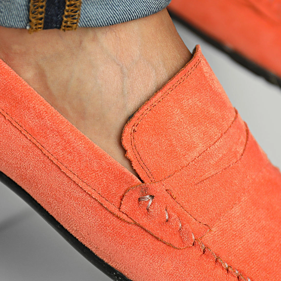 Le moins cher 🧨 Mocassins ZD001 Orange de Classic Series ✔️ 4 Le moins cher 🧨 Mocassins ZD001 Orange de Classic Series ✔️ – Image 2