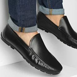 Bon marché 🔔 Mocassins 02 Noir de Classic Series 🎁
