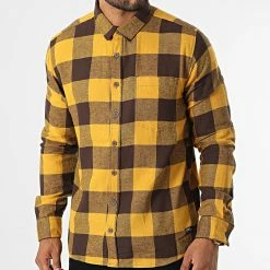 Meilleur prix 😀 Chemise Manches Longues A Carreaux H71722M10961C Jaune de Classic Series ⭐