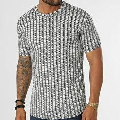 Budget 🌟 Tee 👚 Shirt LM461 Blanc Noir de Classic Series 🥰