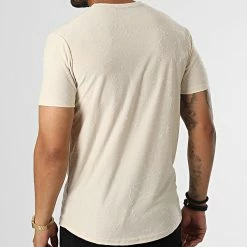 Nouveau 😍 Tee 👕 Shirt LM367 Beige de Classic Series 🎉 -Classic Series Soldes classic series 329583 LM367 BEJ 20220727T162745 04