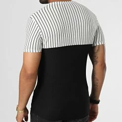 Remise 👍 Tee 👚 Shirt A Rayures LM479 Blanc Noir de Classic Series ❤️ 9 Remise 👍 Tee 👚 Shirt A Rayures LM479 Blanc Noir de Classic Series ❤️ -Classic Series Soldes classic series 329591 LM479 SIYAH 20220728T152928 04